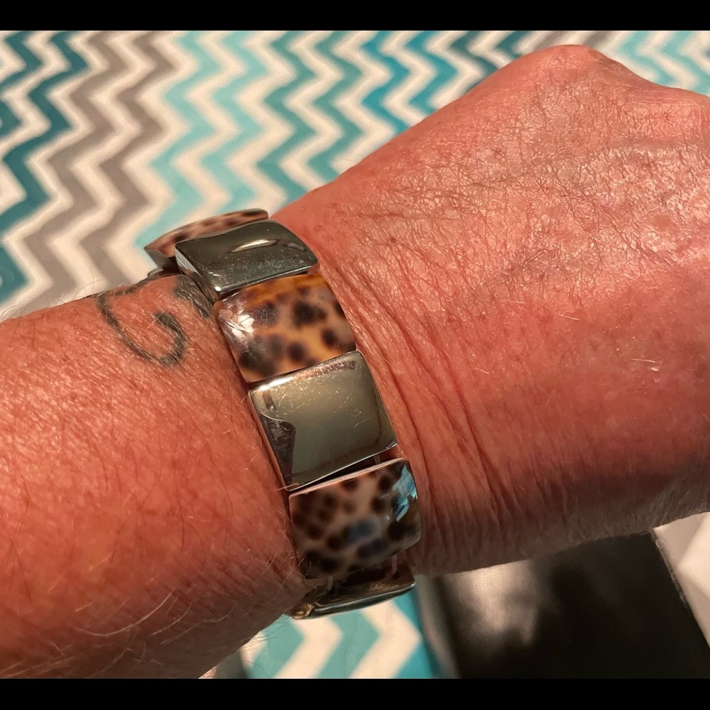 Animal print elastic bracelet